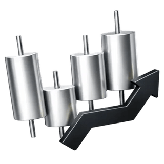 3D candlestick chart icon representing trading, featured on the Falcon Vermothal about page